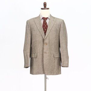 Pal Zileri 42R Brown Solid 2-Button Sport Coat Blazer Jacket O495